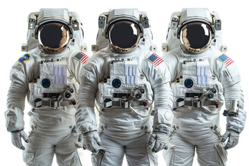 astronaut floating in space on transparent background png file