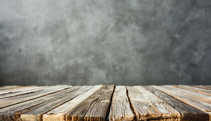 Wall Mural - Abstract empty gray background with empty table top