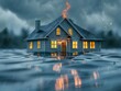 Home disaster prevention system with flood, fire, and earthquake alerts