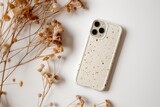 Fototapeta Młodzieżowe - Eco-Friendly Phone Case with Dried Botanical Elements