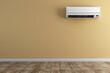 air conditioner on the wall on modern living room 
