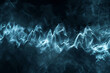 © Vasilina FC - Abstract Blue Smoke Wave on Dark Background