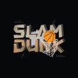 Basketball vector illustration and typography, perfect for t-shirts, hoodies, prints etc.