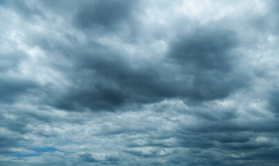 Wall Mural - background of gray clouds in the sky