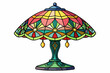 © Mohammad - tiffany lamp wasarely style isolated vector illustration