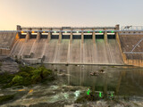 Fototapeta  - View of the Sathanur dam. Sathanur Dam is one of the major dams in Tamil Nadu constructed across the Thenpennai River. Translation: Sathanur Anai in tamil language means Sathanur Dam in English