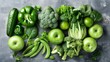 Vibrant Collection of Green Vegetables and Fruits