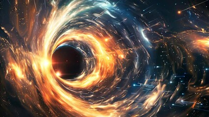 Wall Mural - The inside of a black hole