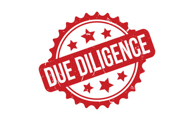 Wall Mural - Due Diligence rubber grunge stamp seal vector