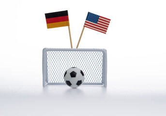 Poster - Football match between USA and Germany