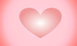 Pink gradient  heart on pink gradient background illustration vector image background