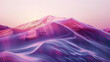 Vivid 3D digital waves in shades of pink and purple, enhanced depth and texture