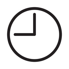 Wall Mural - Clock icon in trendy flat style isolated on background. Clock icon page symbol for your web site design Clock icon logo, app, UI. Clock icon Vector illustration