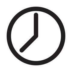 Wall Mural - Clock icon in trendy flat style isolated on background. Clock icon page symbol for your web site design Clock icon logo, app, UI. Clock icon Vector illustration