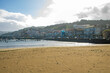 At Baiona - Spain -  on november 2023 - the port of the coastal city of Galicia,  on atlantic ocean