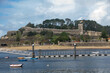 At Baiona - Spain -  on november 2023 - the port of the coastal city of Galicia on atlantic ocean