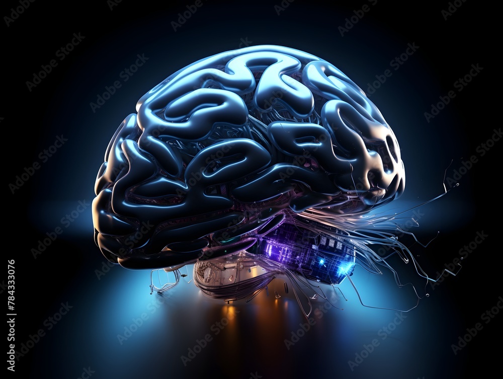 Futuristic Visualization of the Interconnected Digital Brain and ...