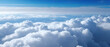 © Rat Art - Panorama of beautiful cloudscape background, large white clouds on soft sky background in the morning