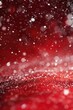 Close up of a red background with snowflakes, suitable for winter-themed designs