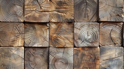 Wall Mural - Close up of a bunch of wood logs, suitable for various projects