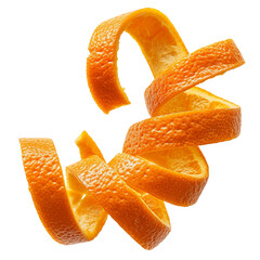 orange peel isolated
