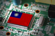 © tang90246 - Flag of Taiwan on a processor, CPU Central processing Unit