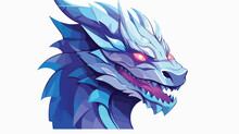 Head Dragon Design Illustration Logo Vector 2d Flat