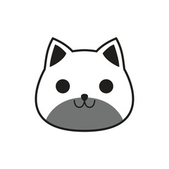 Poster - cat icon, cat head vector