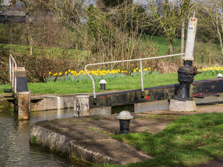 Wall Mural - Hatton locks grand union canal warwickshire England UK