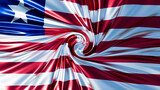Fototapeta Zwierzęta - Liberian Flag Twirl - A Spirited Spin of National Colors and Lone Star