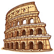 Colosseum icon, Colosseum cartoon