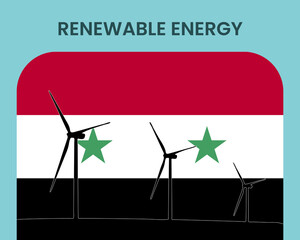 Syria renewable energy, environmental and ecological energy idea