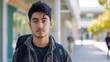 © Usman - Portrait of male college student at campus looking at camera