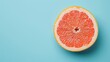 Grapefruit slice organic fresh fruit healthy food isolated background