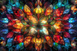 Kaleidoscope of Light A Stained Glass Wallpaper 