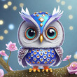 © 블이 너 - 장식이 화려한 아기 부엉이