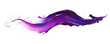 © alexandre - Abstract splash purple acrylic brush stroke oil paint smear line on white background. generative ai