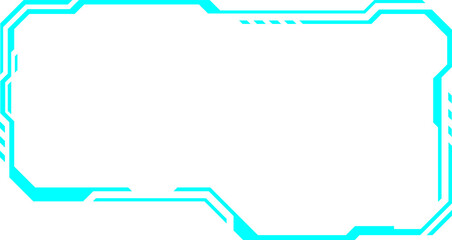 Wall Mural - blue control panel abstract modern technology futuristic interface hud