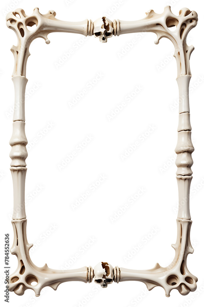 Bone Border Frame Png Transparent Background Stock Illustration | Adobe ...