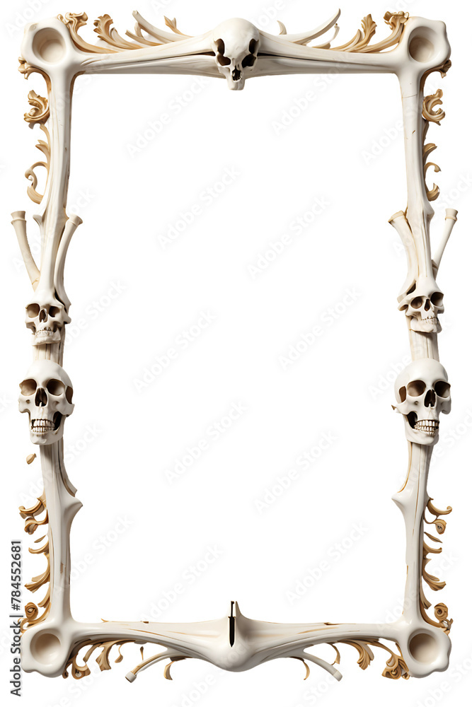 Bone Border Pattern Bone Border Frame Png Transparent Background Stock Illustration | Adobe ...