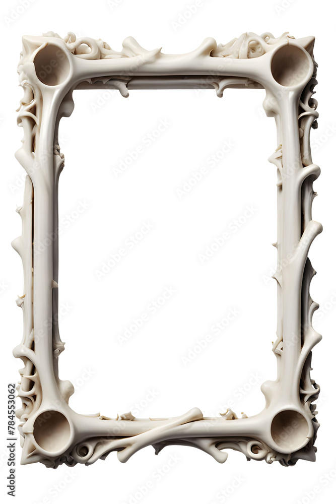 Bone Border Frame Png Transparent Background Stock Illustration | Adobe ...
