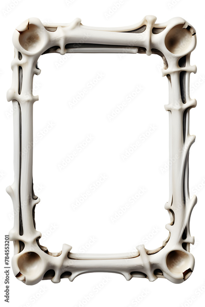 Bone Border Frame Png Transparent Background Stock Illustration | Adobe ...