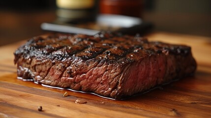 grilled steak on a plate