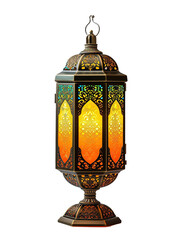 islamic lantern on a white background