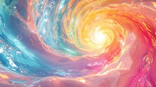 Abstract Colorful Vortex Background