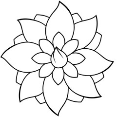    Flower vector illustration.
