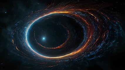 Wall Mural - spiral black hole in space