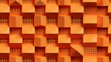 3d geomtric orange background