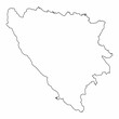 Bosnia and Herzegovina outline map