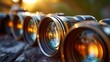 Close-up of a camera lens. Concept work, photographer, lens, photography, photographer, technology, focus, school, training, digital, equipment, optica, video, hobby, business, flash.
